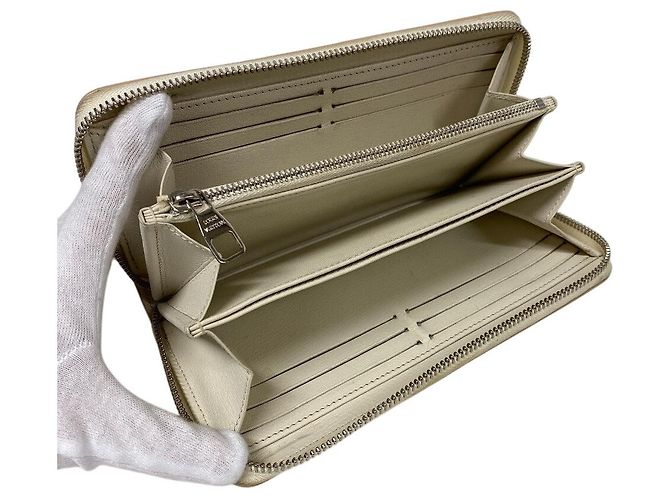 Carteira Zippy Python Louis Vuitton N97773 Branco - vista 5