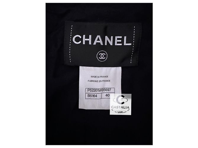 Chanel Beige Hahnentritt Tweedjacke mit CC-Buttons - Ansicht 12