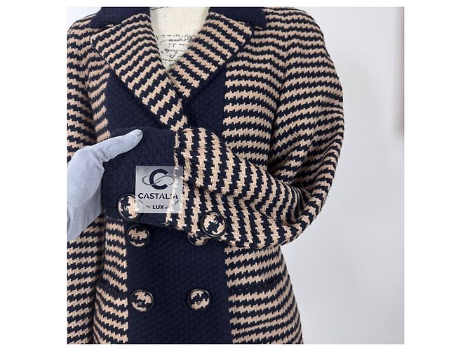 Chanel Beige Hahnentritt Tweedjacke mit CC-Buttons - Ansicht 9