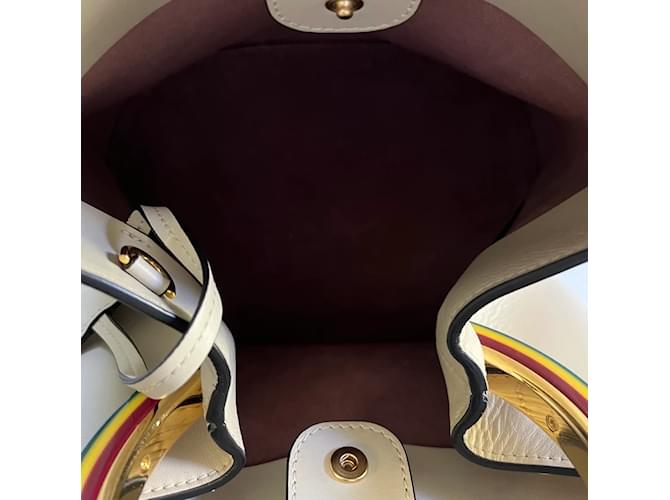 Borsa a secchiello Pannier di Marni Bianco sporco - vista 7