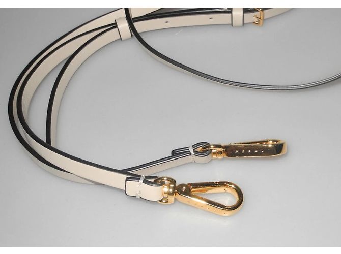 Borsa a secchiello Pannier di Marni Bianco sporco - vista 8