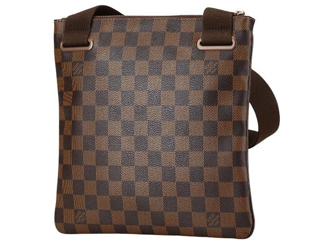 Borsa a Spalla Brooklyn Pochette Platt Damier Louis Vuitton Marrone Damier ebene - vista 2