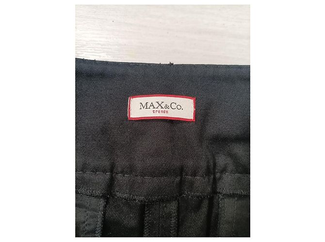 Max & Co vestido corto negro con cinturón - vista 3