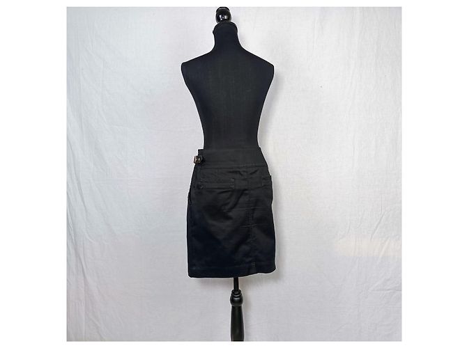 Max & Co vestido corto negro con cinturón - vista 7