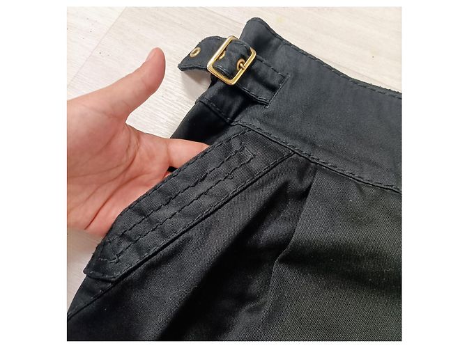 Max & Co vestido corto negro con cinturón - vista 8