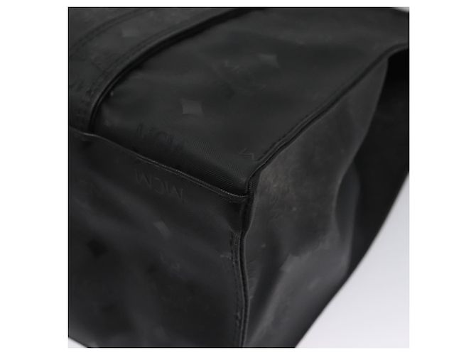 Borsa a spalla MCM Vicetos Logogram PVC Nera Auth SW023 Nero - vista 13