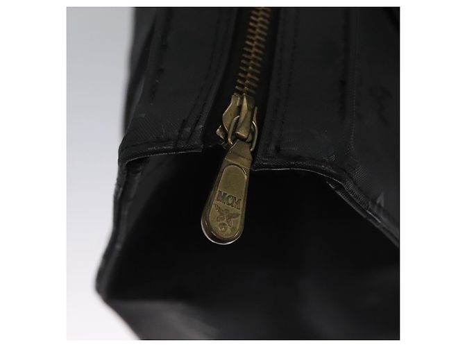 Borsa a spalla MCM Vicetos Logogram PVC Nera Auth SW023 Nero - vista 14