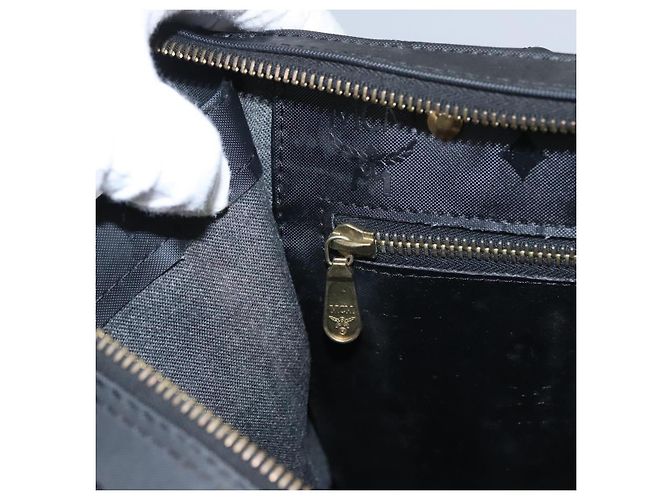 Borsa a spalla MCM Vicetos Logogram PVC Nera Auth SW023 Nero - vista 20