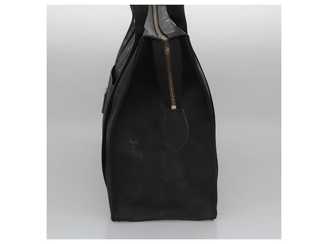 Borsa a spalla MCM Vicetos Logogram PVC Nera Auth SW023 Nero - vista 4
