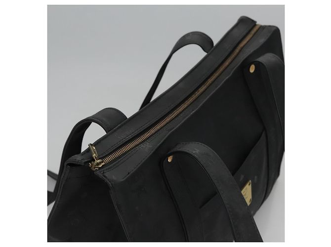 Borsa a spalla MCM Vicetos Logogram PVC Nera Auth SW023 Nero - vista 6