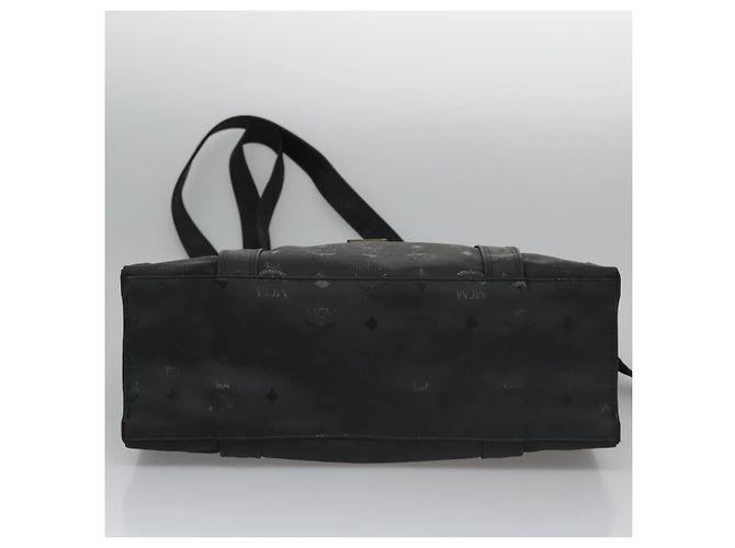 Borsa a spalla MCM Vicetos Logogram PVC Nera Auth SW023 Nero - vista 9