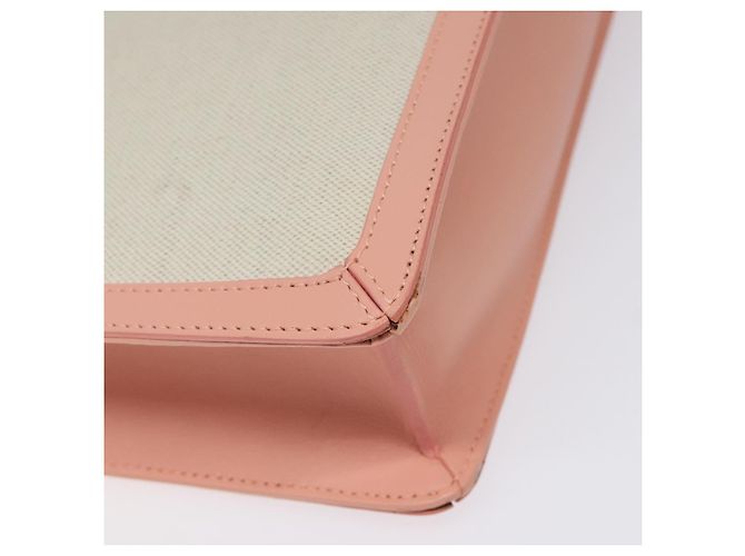 Borsa a mano BALENCIAGA in tela rosa e bianca 410119 Auth bs22154 Bianco - vista 11