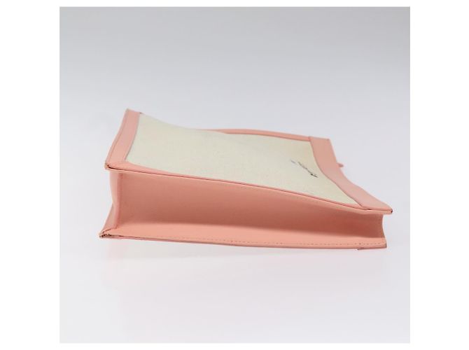 Borsa a mano BALENCIAGA in tela rosa e bianca 410119 Auth bs22154 Bianco - vista 4