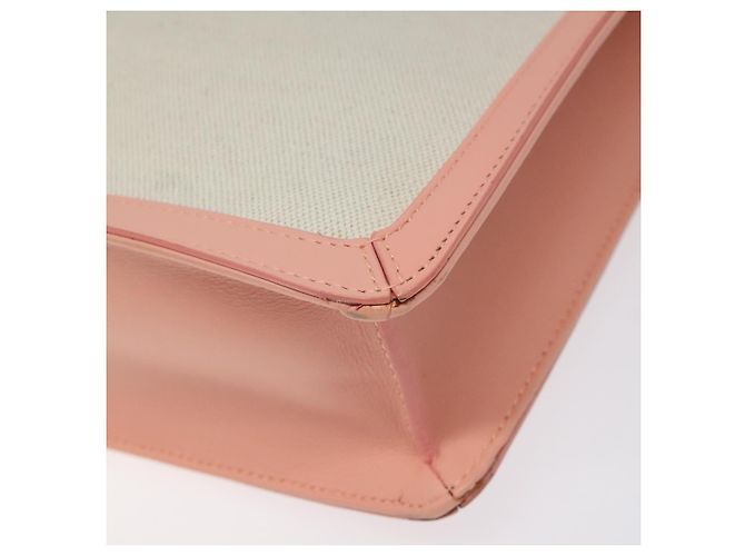 Borsa a mano BALENCIAGA in tela rosa e bianca 410119 Auth bs22154 Bianco - vista 8