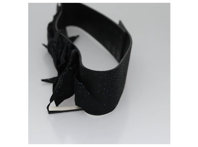 Cintura CHANEL in pelle 29,9"" nera CC Auth bs21650 Nero - vista 4