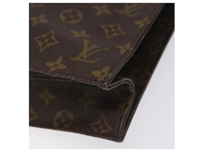 LOUIS VUITTON Sac Plat Monogram Borsa a Mano M51140 LV Auth ep7390 Monogramma - vista 12