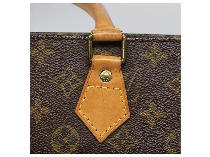 LOUIS VUITTON Sac Plat Monogram Borsa a Mano M51140 LV Auth ep7390 Monogramma - vista 14