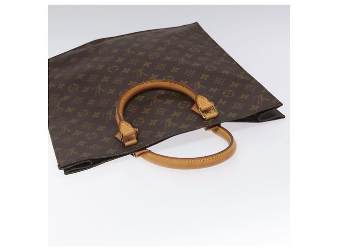 LOUIS VUITTON Sac Plat Monogram Borsa a Mano M51140 LV Auth ep7390 Monogramma - vista 6