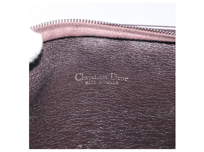 Borsa a spalla in tela Trotter Christian Dior marrone Auth bs22437 - vista 16