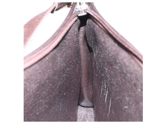 Borsa a spalla in tela Trotter Christian Dior marrone Auth bs22437 - vista 18