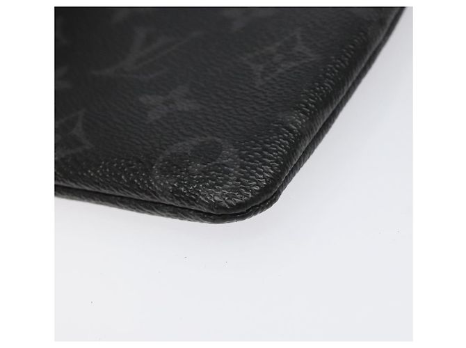 CUSTODIA PER IPHONE LOUIS VUITTON Monogram Eclipse Fragment M64433 LV Auth 113203 Monogramma - vista 10