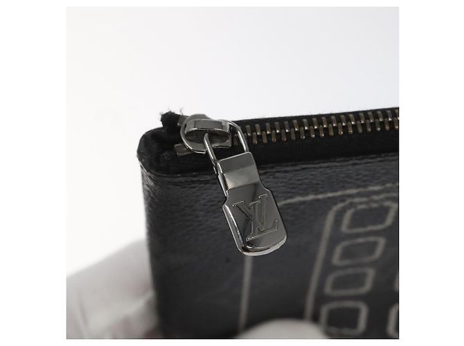 CUSTODIA PER IPHONE LOUIS VUITTON Monogram Eclipse Fragment M64433 LV Auth 113203 Monogramma - vista 14
