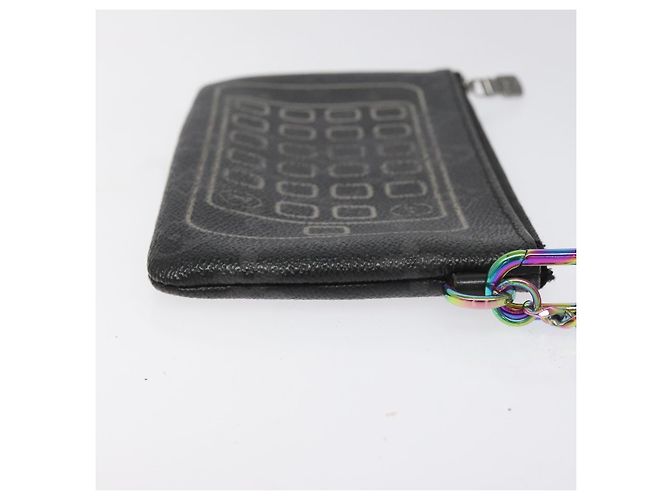 CUSTODIA PER IPHONE LOUIS VUITTON Monogram Eclipse Fragment M64433 LV Auth 113203 Monogramma - vista 4