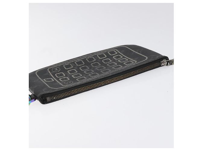 CUSTODIA PER IPHONE LOUIS VUITTON Monogram Eclipse Fragment M64433 LV Auth 113203 Monogramma - vista 6