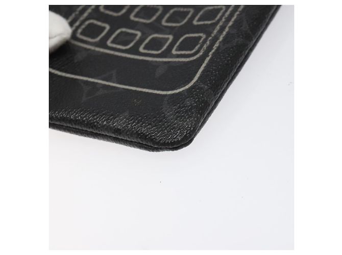 CUSTODIA PER IPHONE LOUIS VUITTON Monogram Eclipse Fragment M64433 LV Auth 113203 Monogramma - vista 9