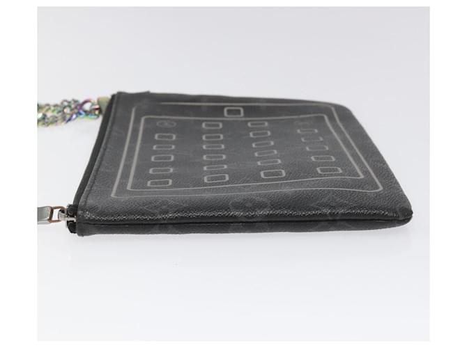 CUSTODIA PER iPHONE LOUIS VUITTON Monogram Eclipse Fragment M64449 LV Auth 113202 Monogramma - vista 5
