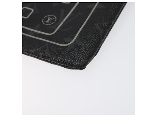 CUSTODIA PER iPHONE LOUIS VUITTON Monogram Eclipse Fragment M64449 LV Auth 113202 Monogramma - vista 8