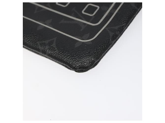 CUSTODIA PER iPHONE LOUIS VUITTON Monogram Eclipse Fragment M64449 LV Auth 113202 Monogramma - vista 9