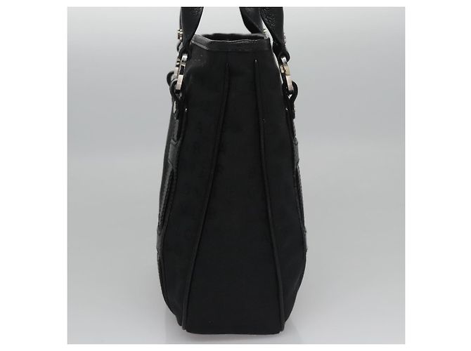 Bulgari Borsa a mano BVLGARI in tela nera e argento autentica bs22572 Nero - vista 4