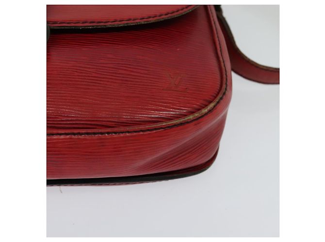 Saint-Cloud LOUIS VUITTON Epi Saint Cloud GM Borsa a Spalla Rossa M52197 LV Auth yb724 Rosso - vista 11