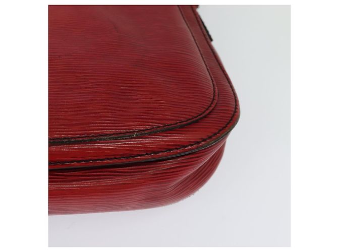 Saint-Cloud LOUIS VUITTON Epi Saint Cloud GM Borsa a Spalla Rossa M52197 LV Auth yb724 Rosso - vista 13