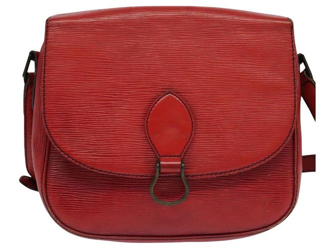 Saint-Cloud LOUIS VUITTON Epi Saint Cloud GM Borsa a Spalla Rossa M52197 LV Auth yb724 Rosso - vista 2