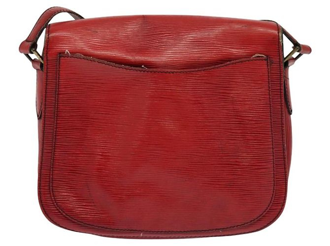 Saint-Cloud LOUIS VUITTON Epi Saint Cloud GM Borsa a Spalla Rossa M52197 LV Auth yb724 Rosso - vista 3