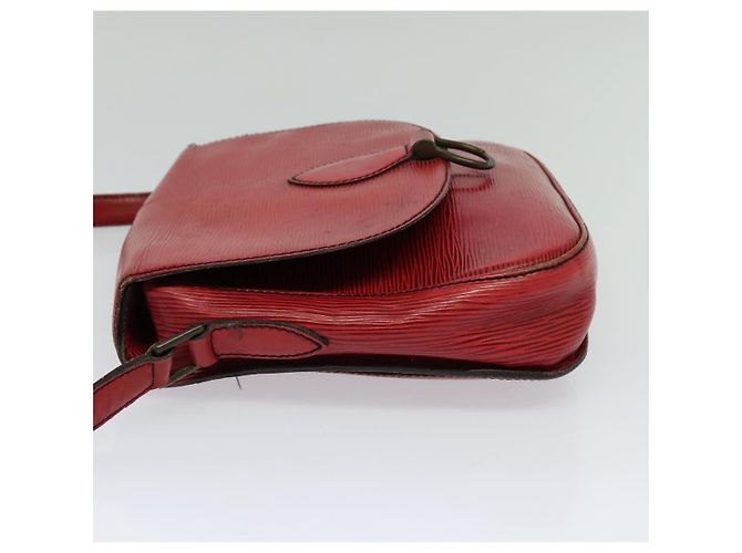 Saint-Cloud LOUIS VUITTON Epi Saint Cloud GM Borsa a Spalla Rossa M52197 LV Auth yb724 Rosso - vista 4