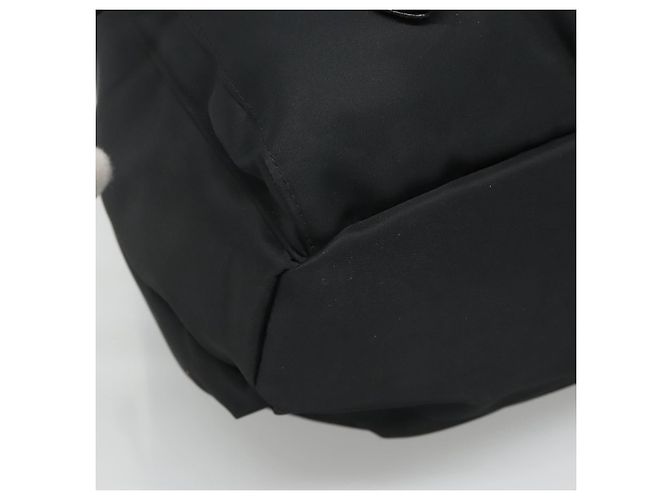 Zaino in nylon nero Gianni Versace Auth 115404 - vista 11