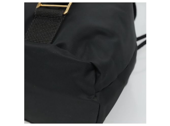 Zaino in nylon nero Gianni Versace Auth 115404 - vista 12