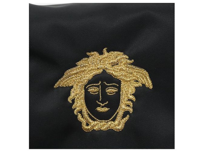 Zaino in nylon nero Gianni Versace Auth 115404 - vista 14