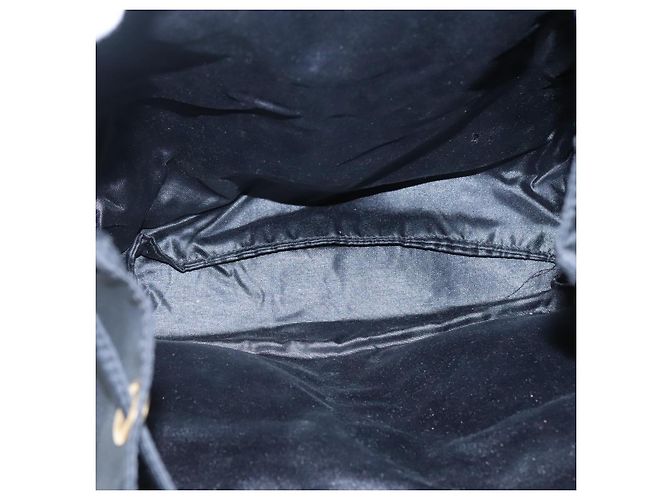 Zaino in nylon nero Gianni Versace Auth 115404 - vista 18