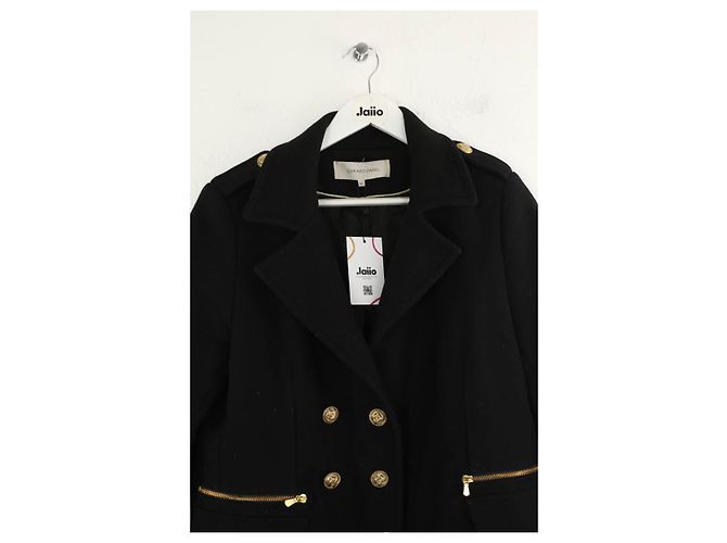 Abrigo de lana negro Gerard Darel - vista 2