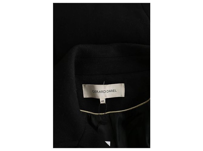 Abrigo de lana negro Gerard Darel - vista 5