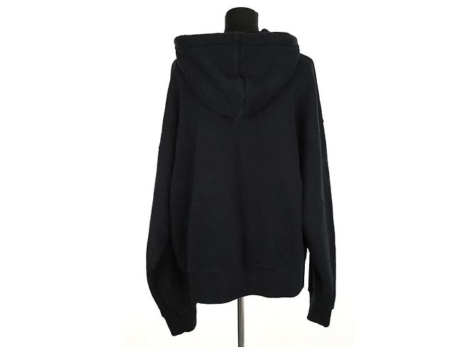 Palm Angels Sudadera de algodón negra Negro - vista 4