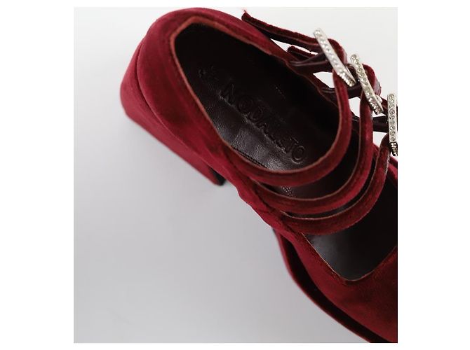 Nodaleto Bordeaux Samtabsätze - Ansicht 4