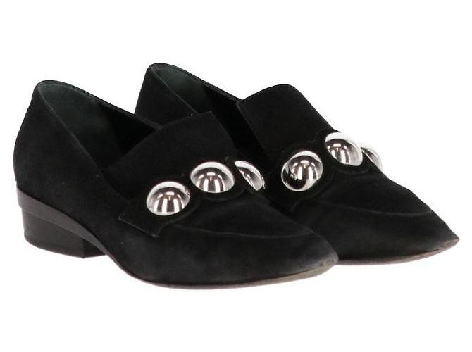 Mocassini in suede nero Hermès - anni 2000 - vista 2
