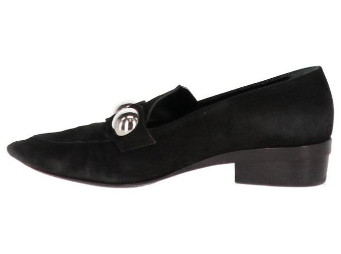 Mocassini in suede nero Hermès - anni 2000 - vista 3