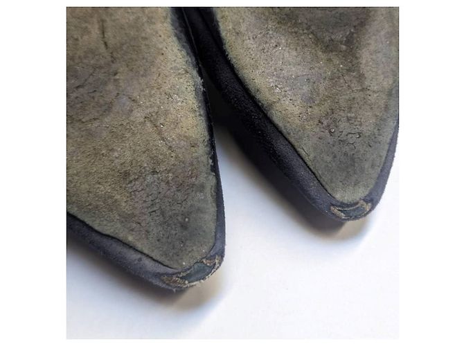 Mocassini in suede nero Hermès - anni 2000 - vista 9