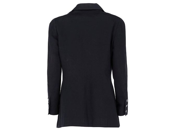 Giacca in cotone a coste blu navy Chanel - vista 2